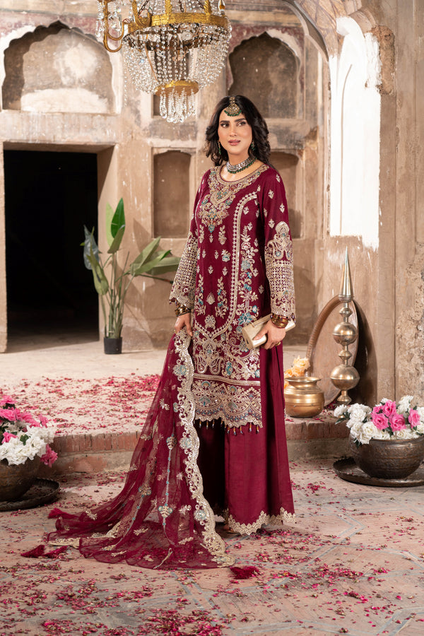 Imrozia Embellished Net Wedding Wear Kavya IMR242