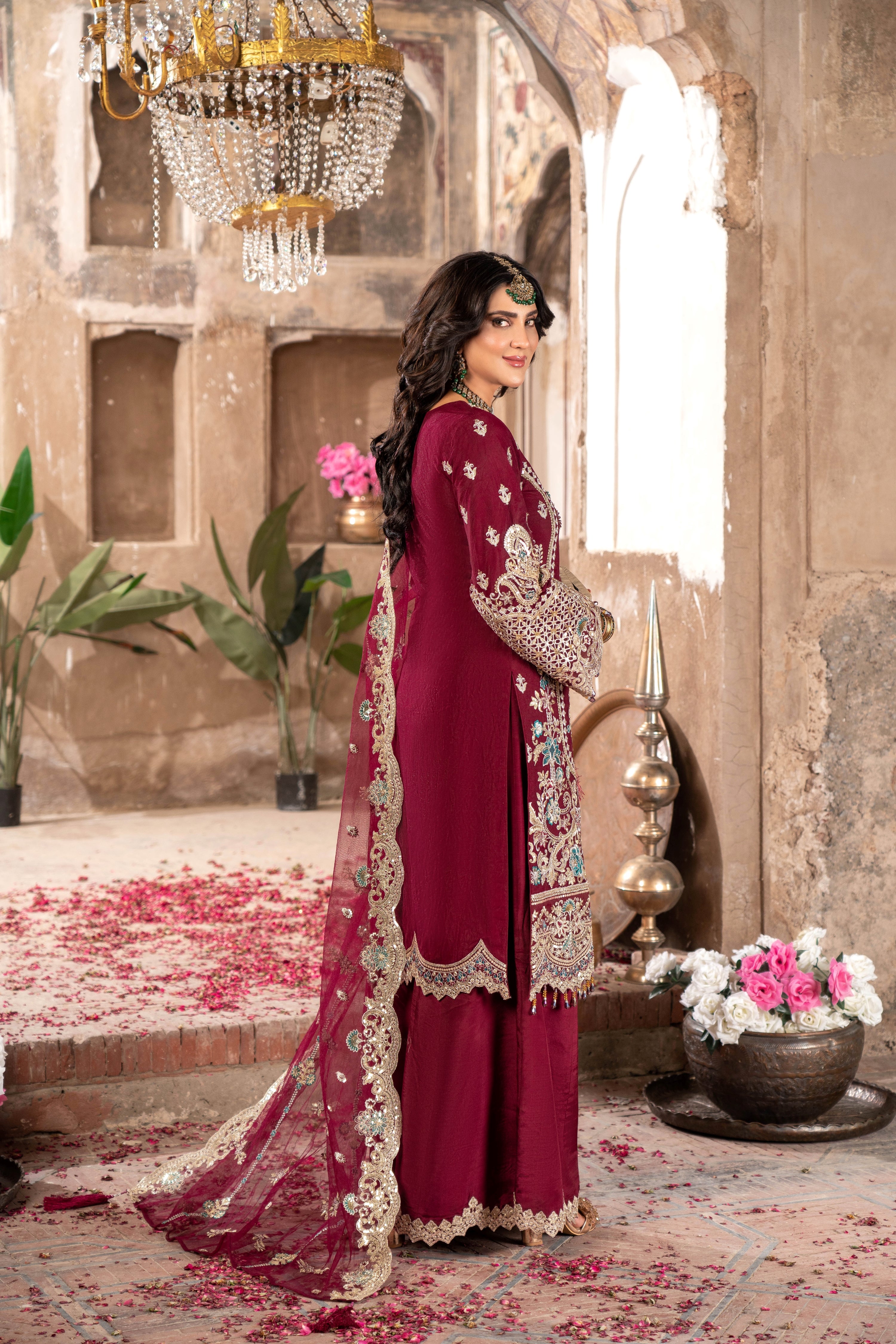 Imrozia Embellished Net Wedding Wear Kavya IMR242