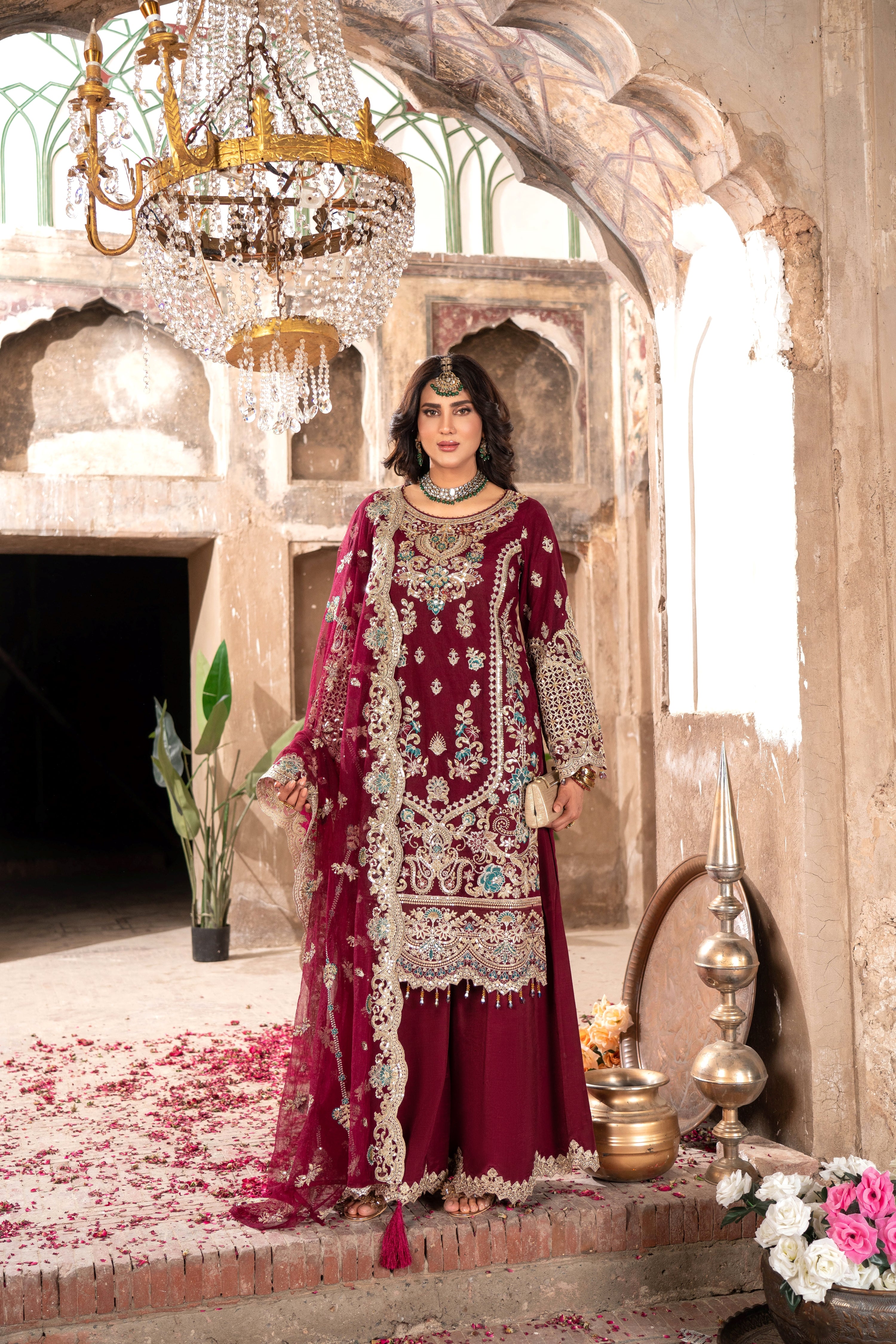 Imrozia Embellished Net Wedding Wear Kavya IMR242