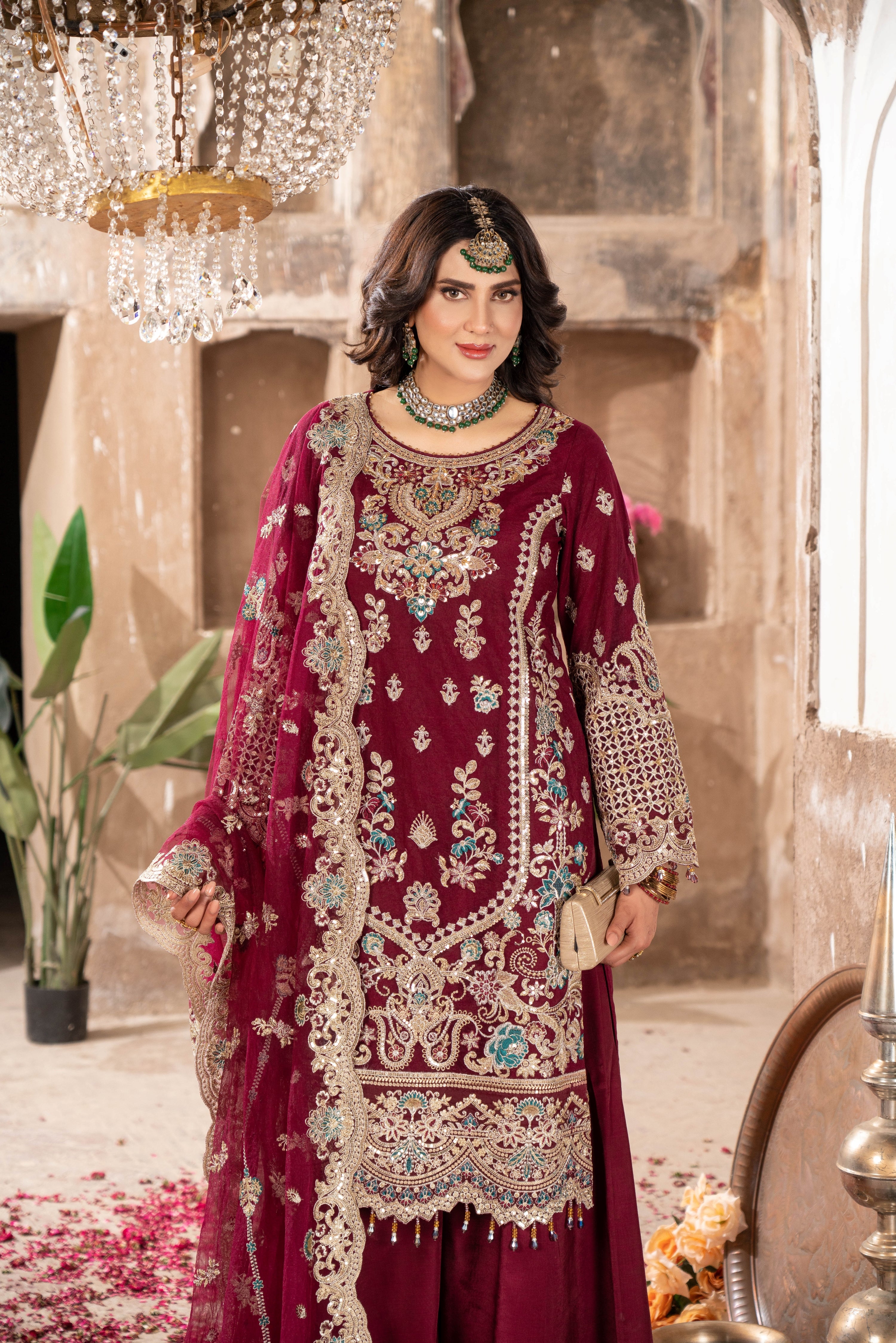 Imrozia Embellished Net Wedding Wear Kavya IMR242