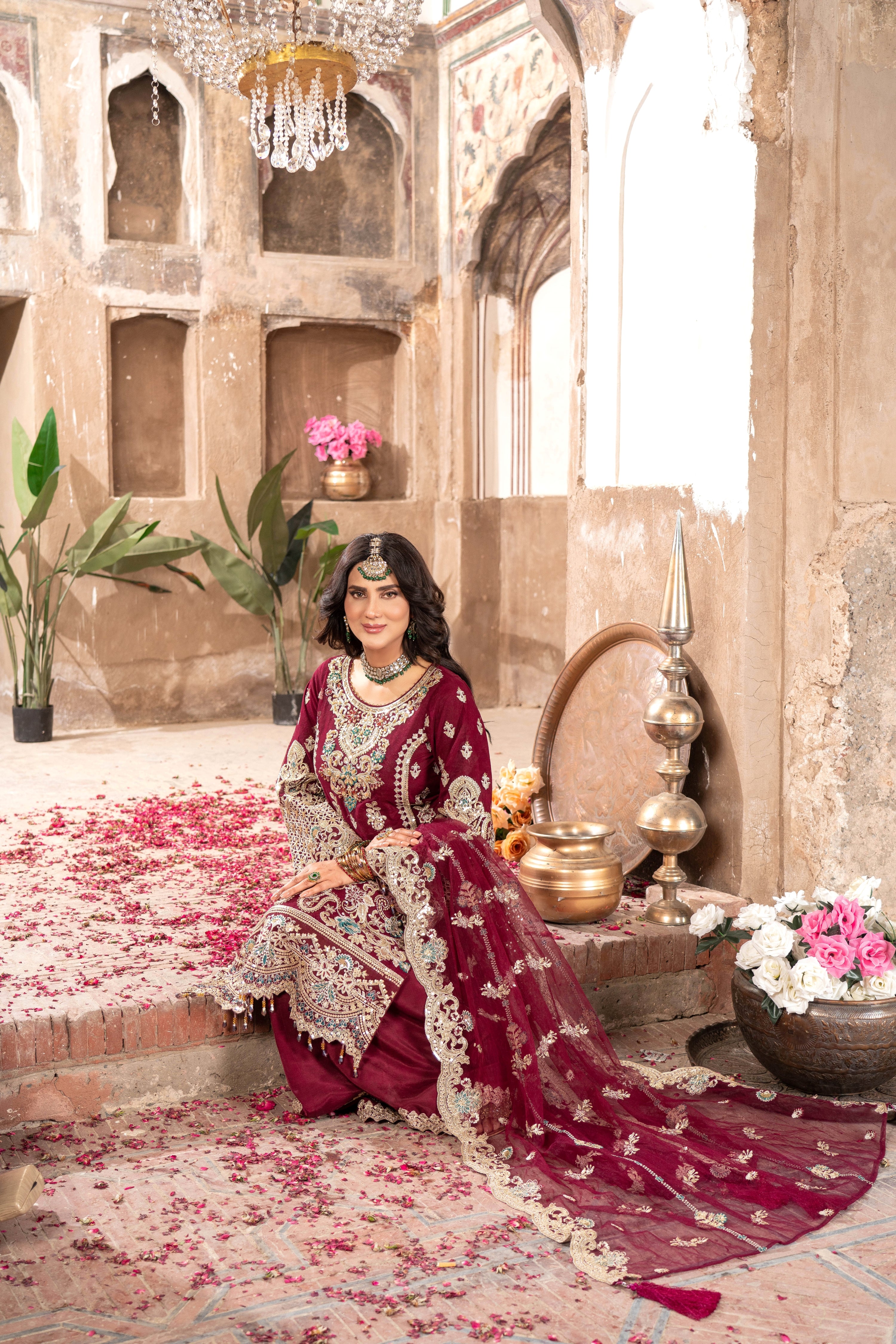 Imrozia Embellished Net Wedding Wear Kavya IMR242