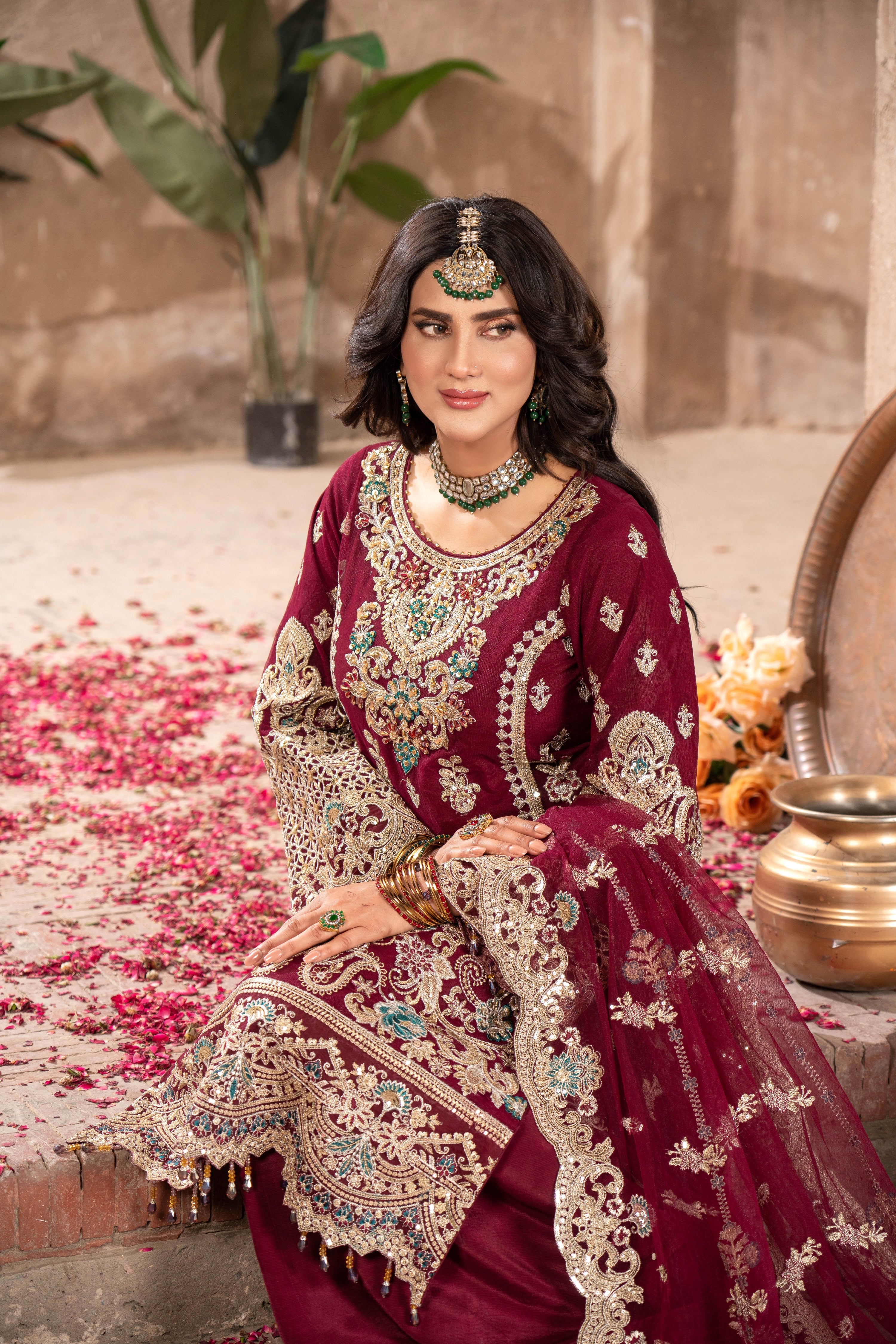 Imrozia Embellished Net Wedding Wear Kavya IMR242