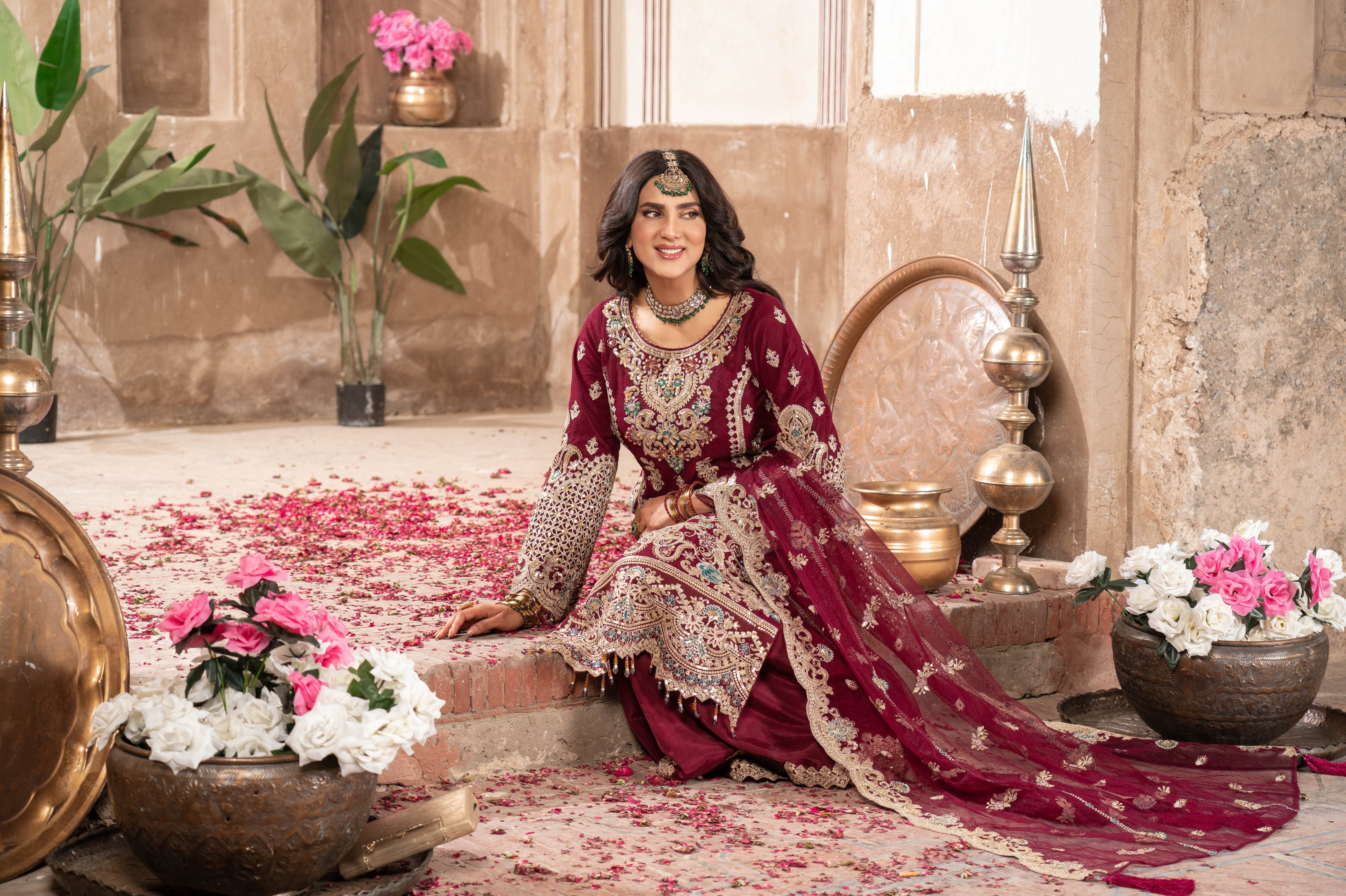 Imrozia Embellished Net Wedding Wear Kavya IMR242