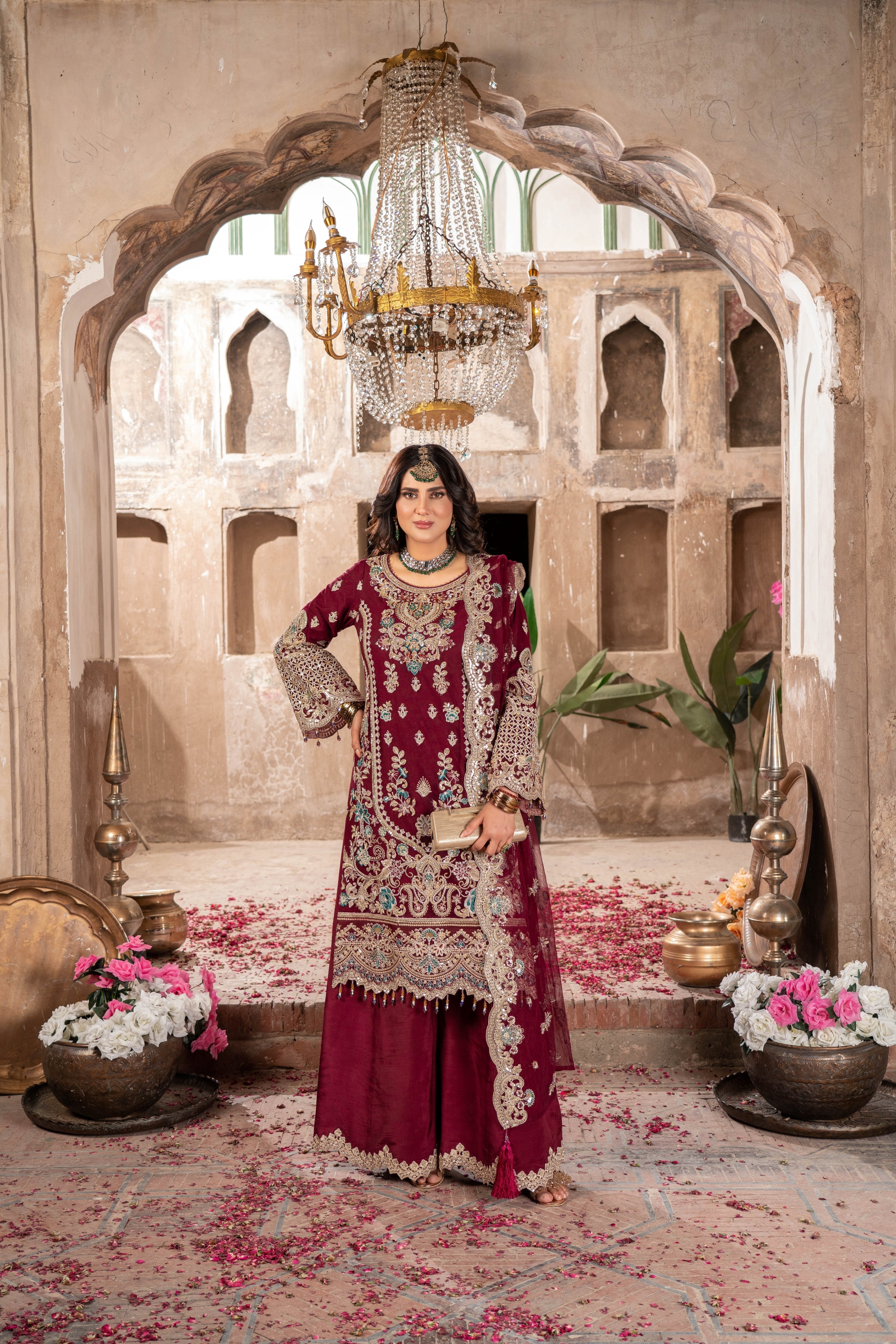 Imrozia Embellished Net Wedding Wear Kavya IMR242