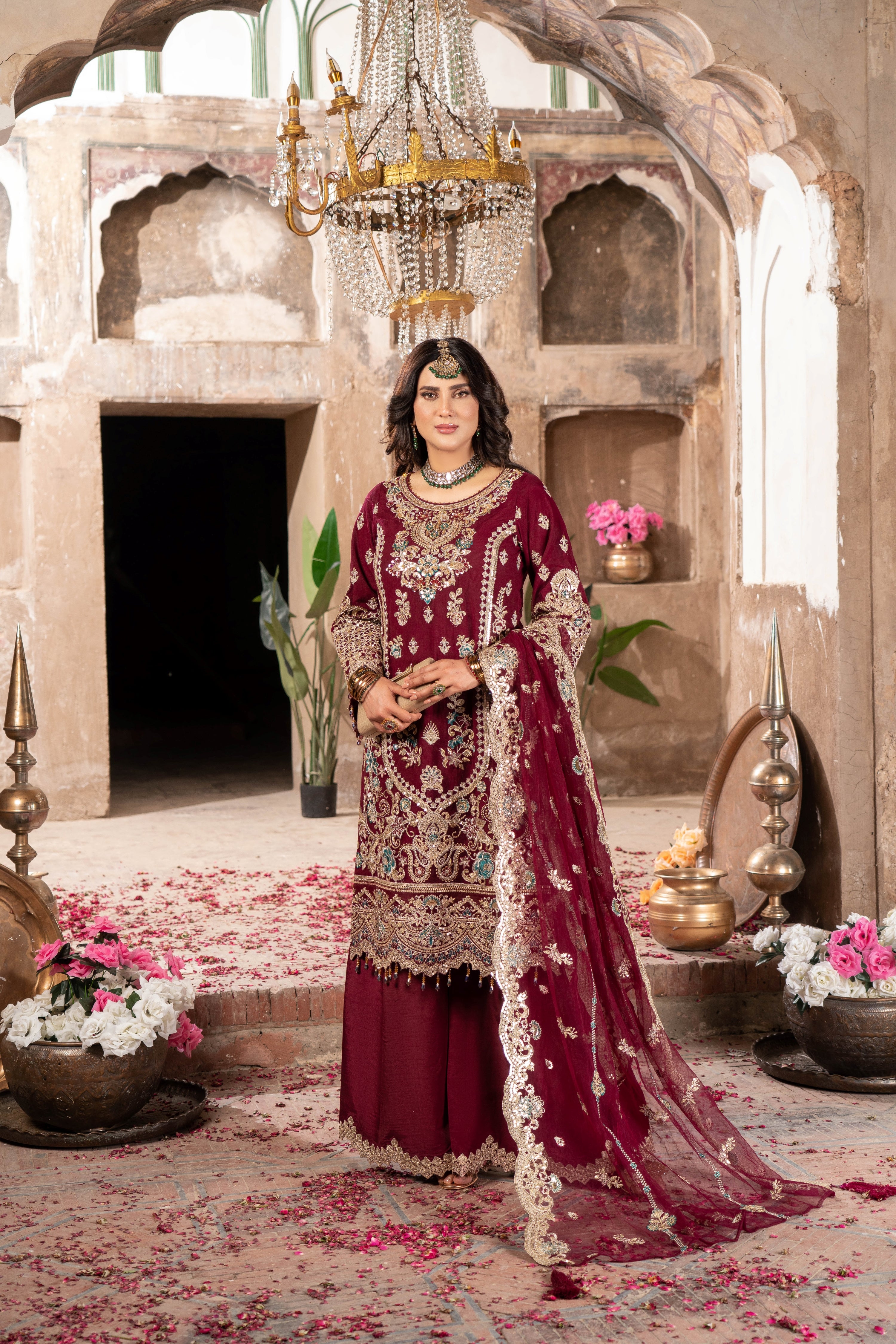 Imrozia Embellished Net Wedding Wear Kavya IMR242