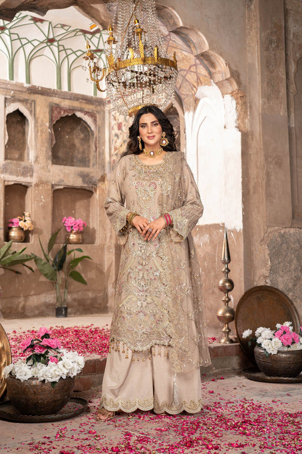 Imrozia Embellished Net Wedding Wear Rangoli IMR243