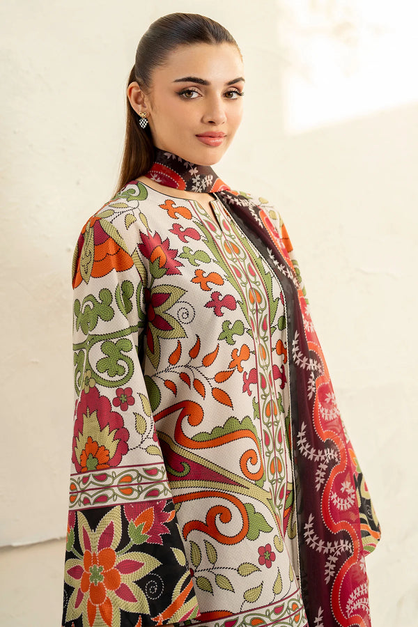 Jazmin Printed Lawn 3 Piece Co-Ord Set JAZ10