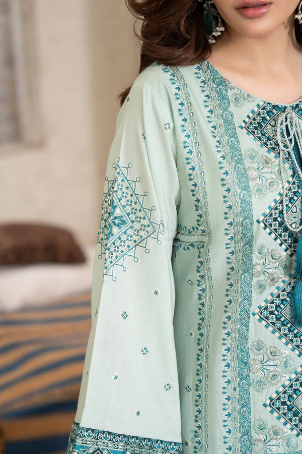 Karma Embroidered Cotton 3 Piece Suit KAR181
