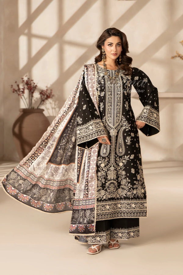 Karma Embroidered Cotton 3 Piece Suit KAR169