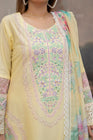 Karma Embroidered Cotton 3 Piece Suit KAR144
