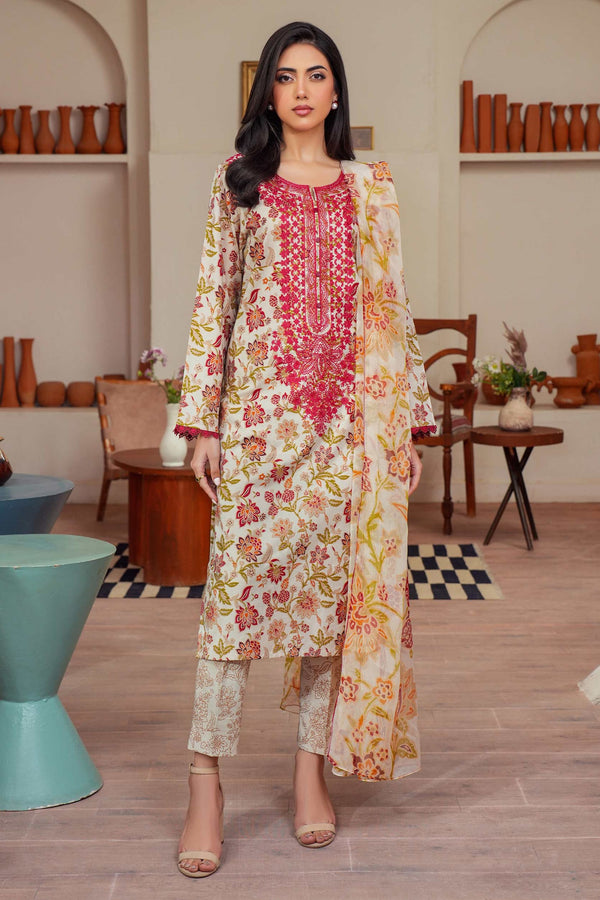 Limelight Embroidered Lawn 3 Piece Suit LIM380