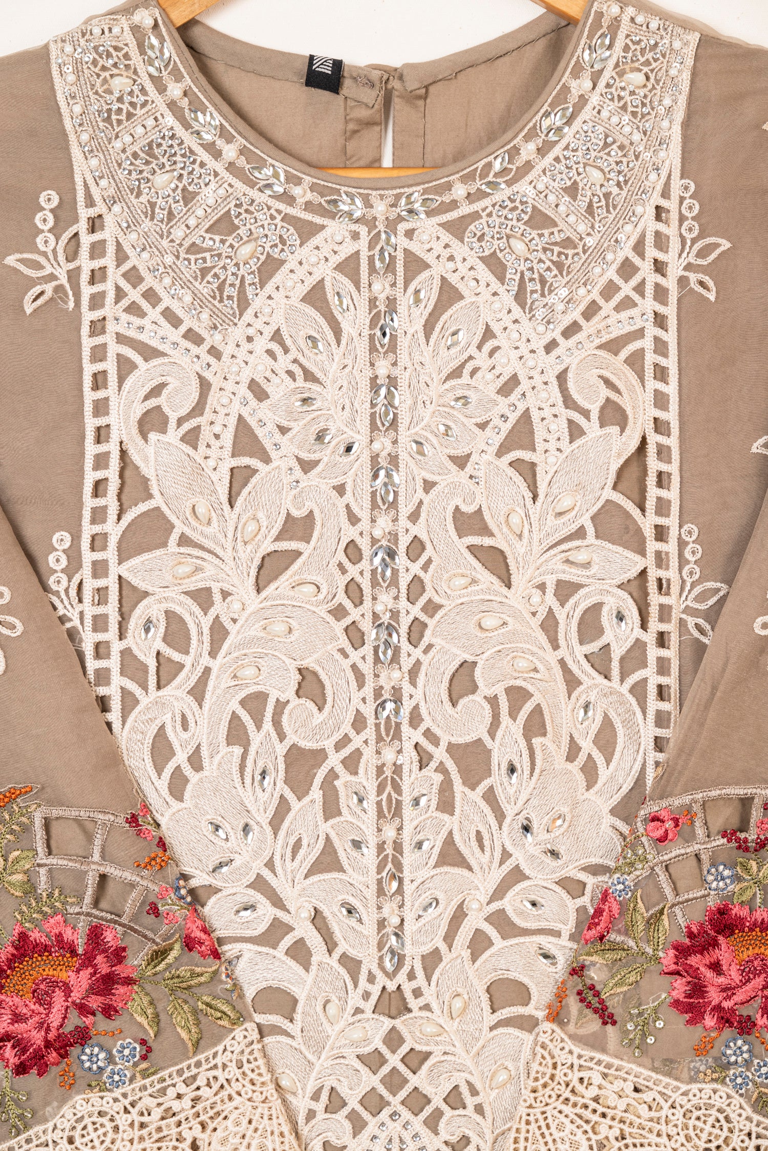 Maria B Luxury Lawn Embroidered Organza 3 Piece Suit MAR162