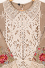 Maria B Luxury Lawn Embroidered Organza 3 Piece Suit MAR162
