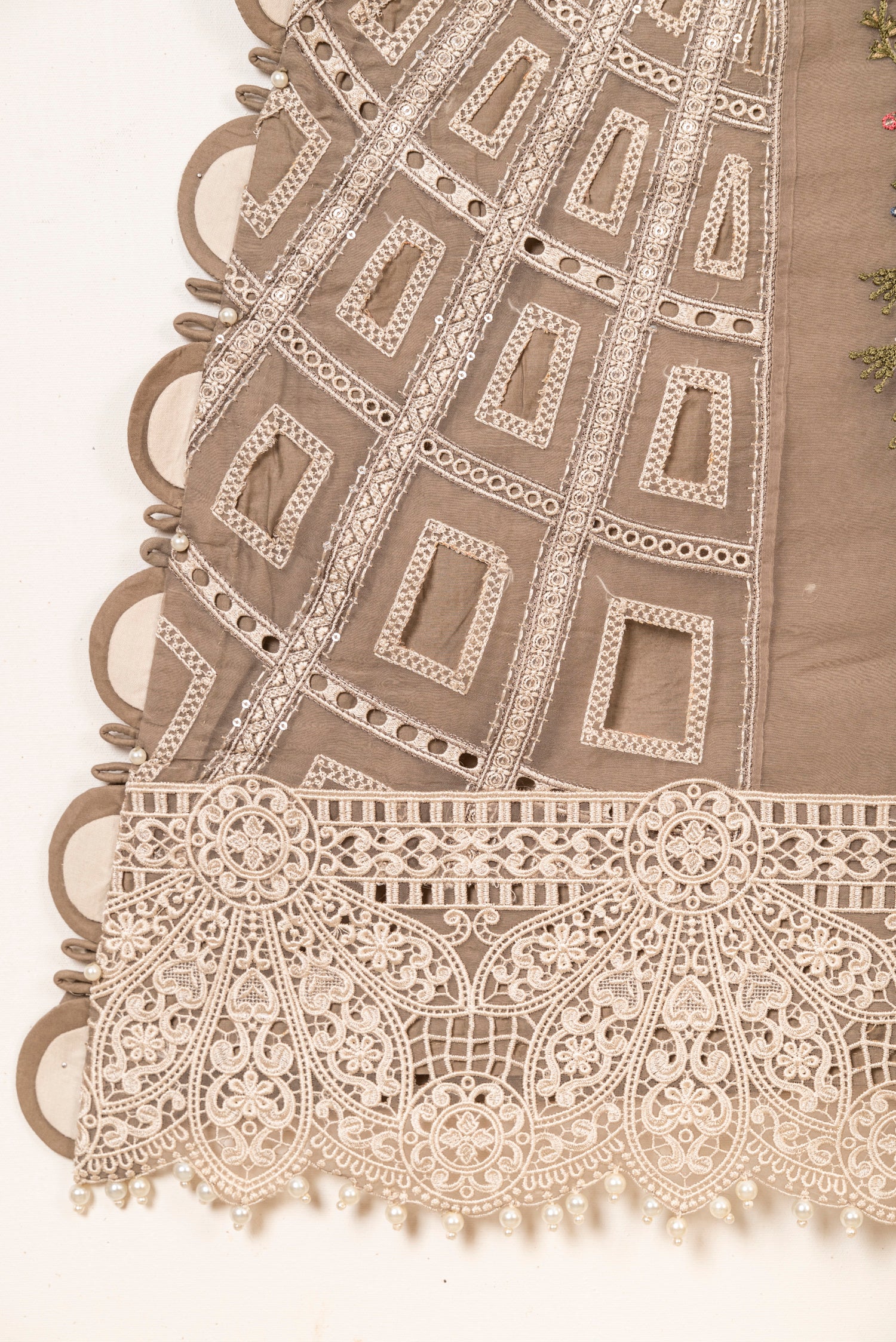 Maria B Luxury Lawn Embroidered Organza 3 Piece Suit MAR162