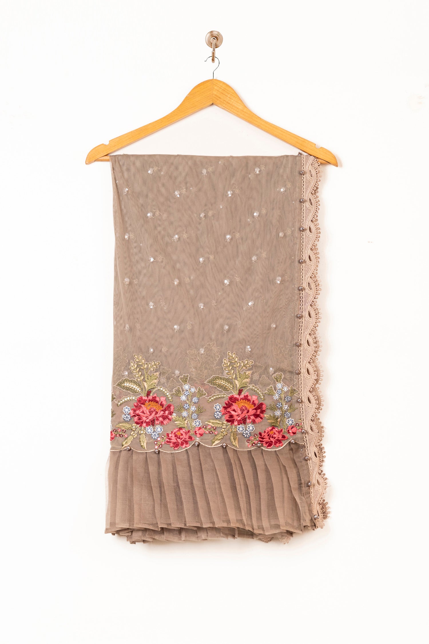 Maria B Luxury Lawn Embroidered Organza 3 Piece Suit MAR162