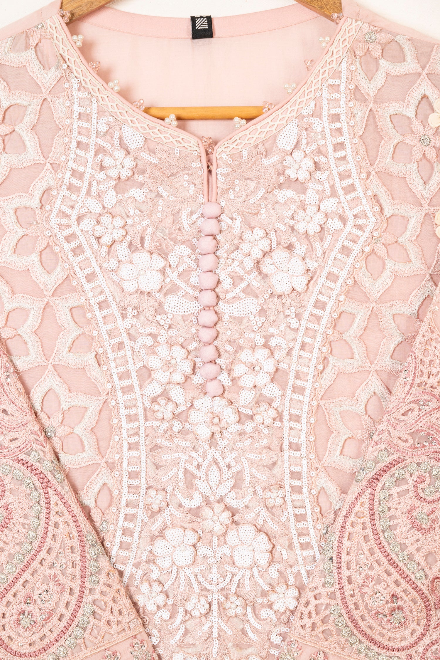 Maria B Luxury Lawn Embroidered Organza 3 Piece Suit MAR163