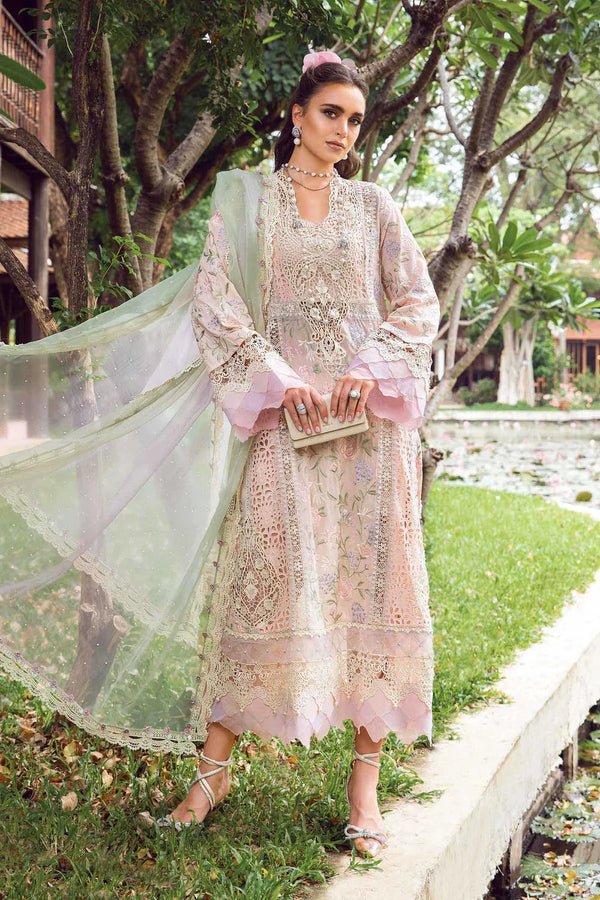 Maria B Luxury Embroidered Lawn 3 Piece Suit MAR164