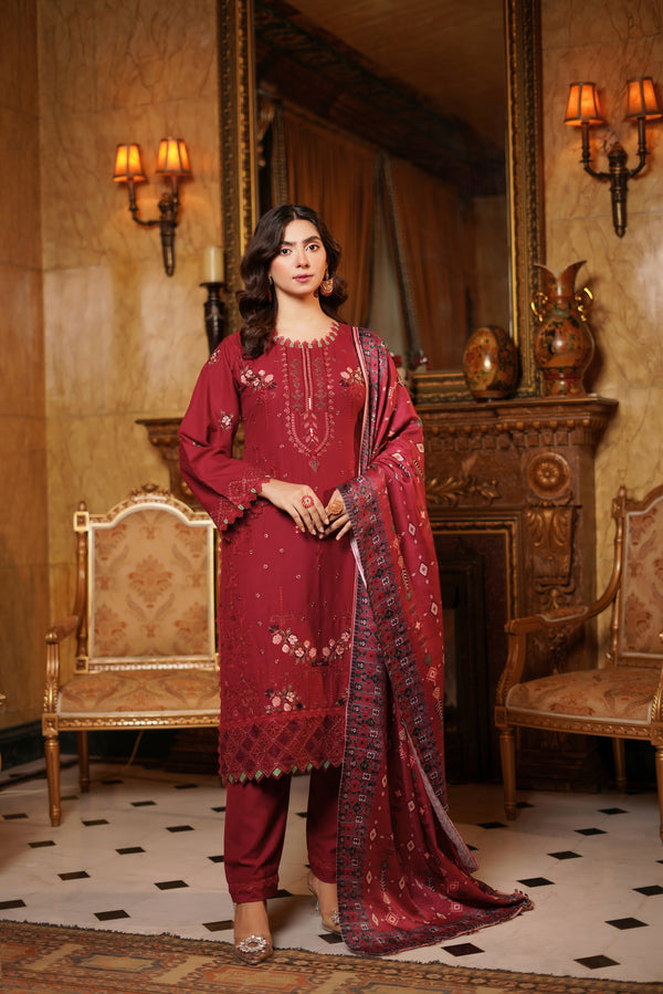 Munira Festive Dhanak 3 Piece Suit MUN674