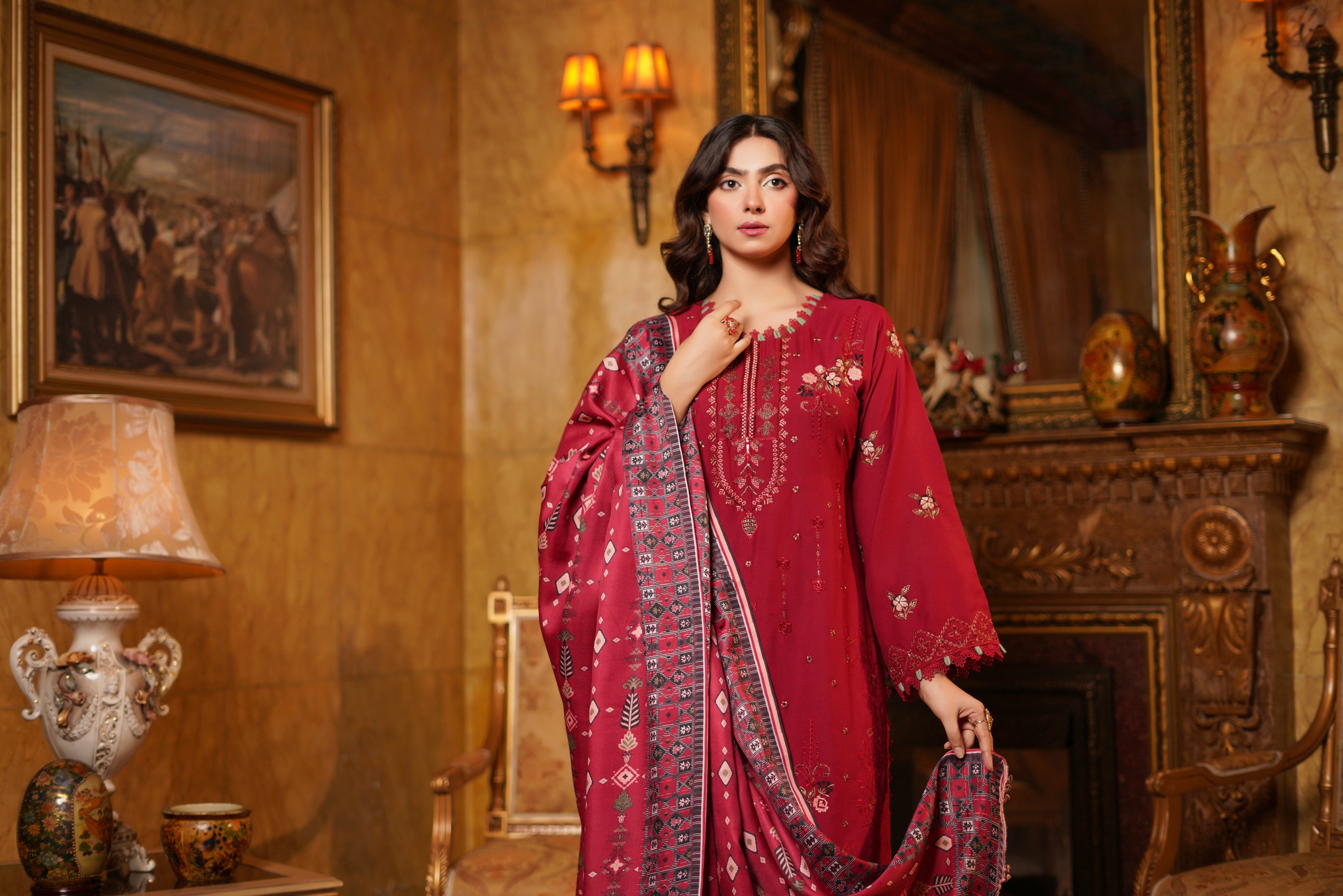 Munira Festive Dhanak 3 Piece Suit MUN674