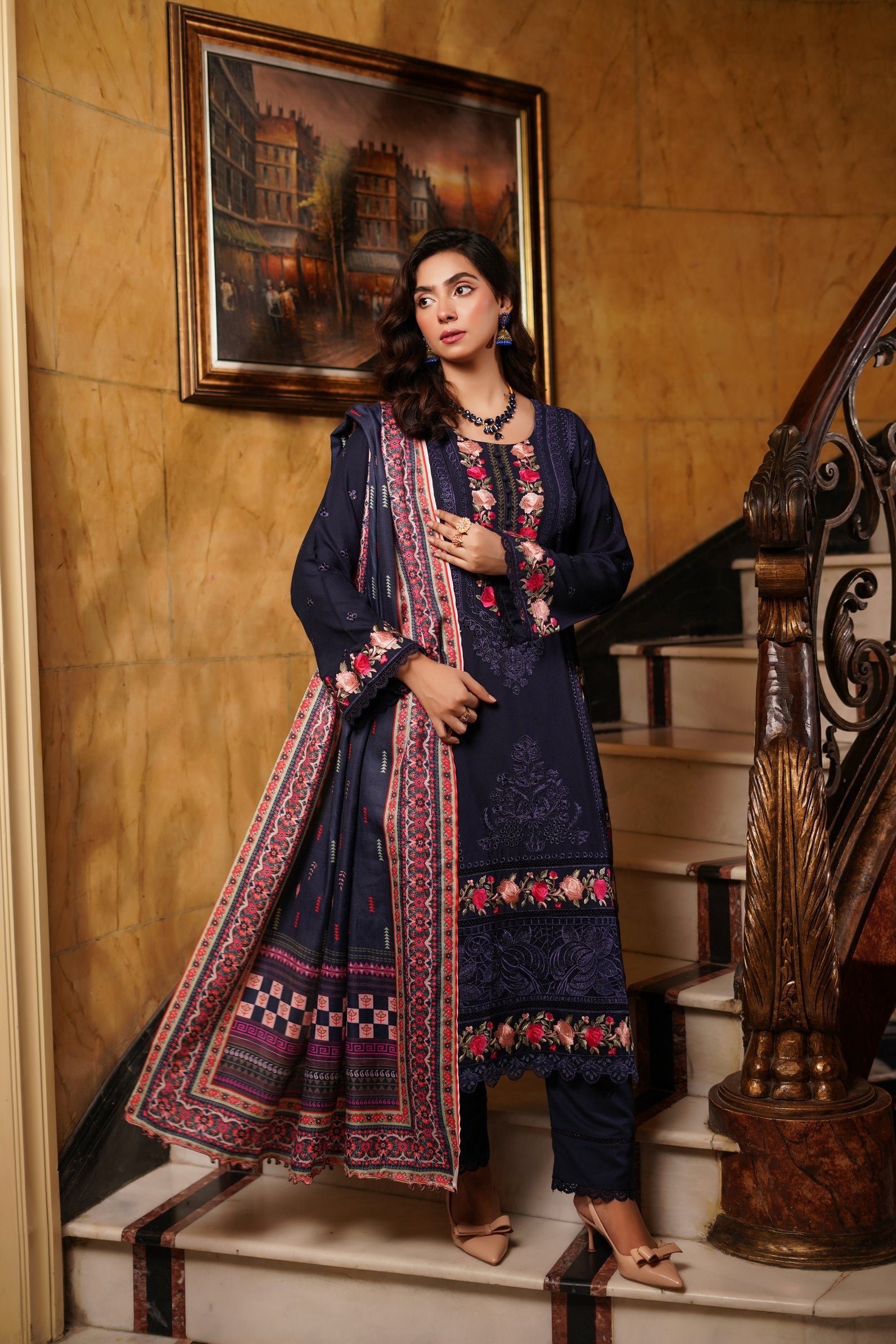 Munira Festive Dhanak 3 Piece Suit MUN675