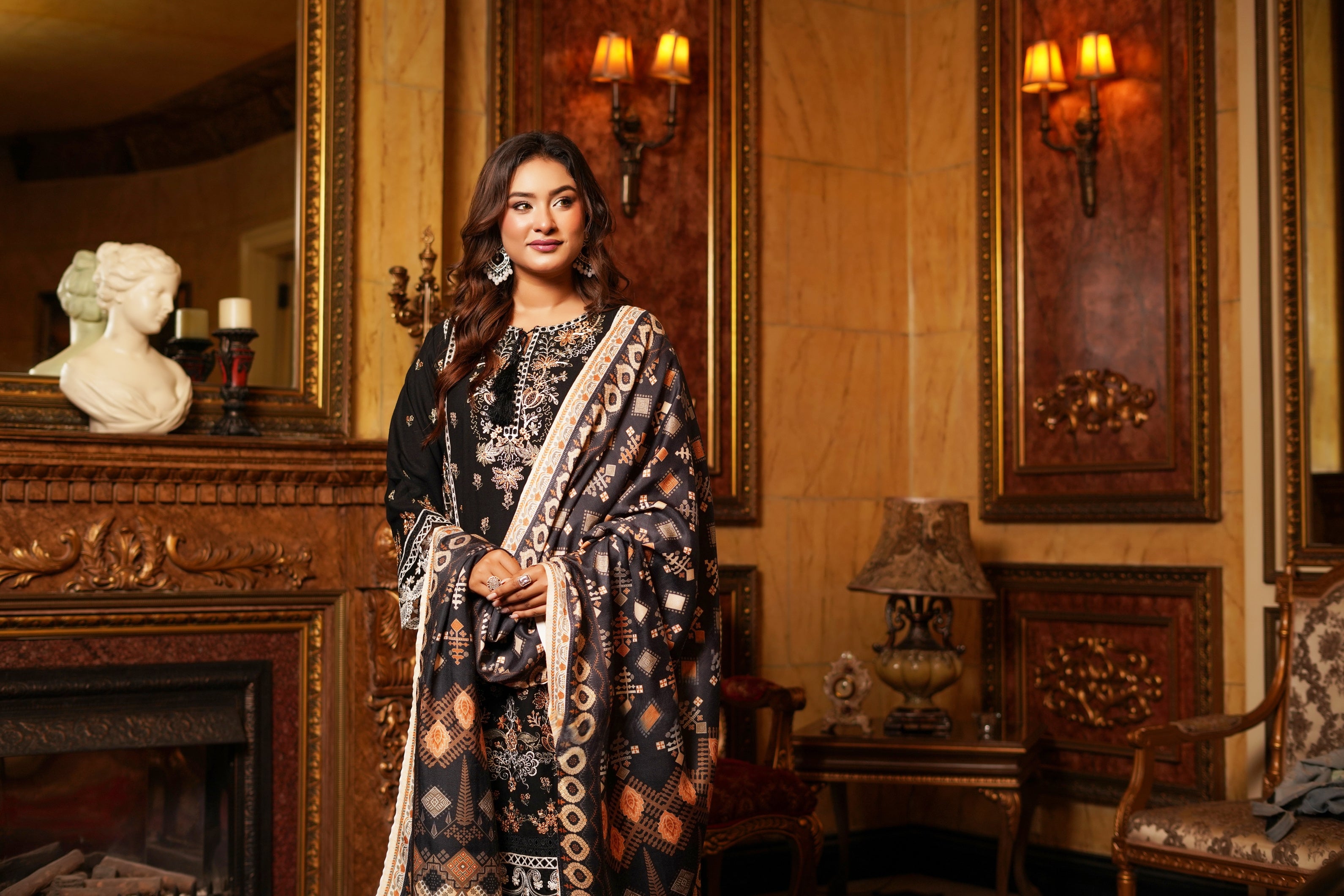 Munira Festive Dhanak 3 Piece Suit MUN676