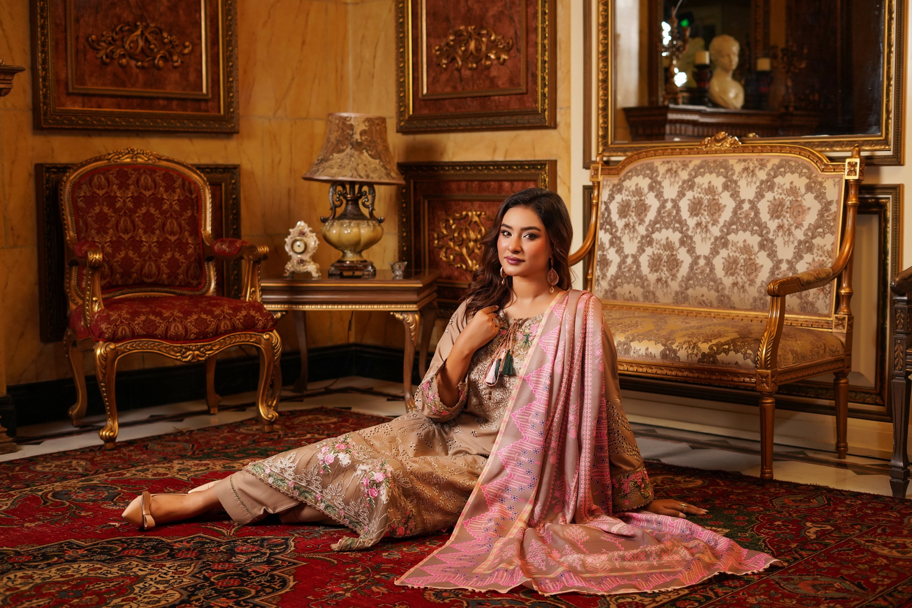 Munira Festive Dhanak 3 Piece Suit MUN677