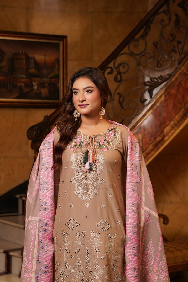 Munira Festive Dhanak 3 Piece Suit MUN677