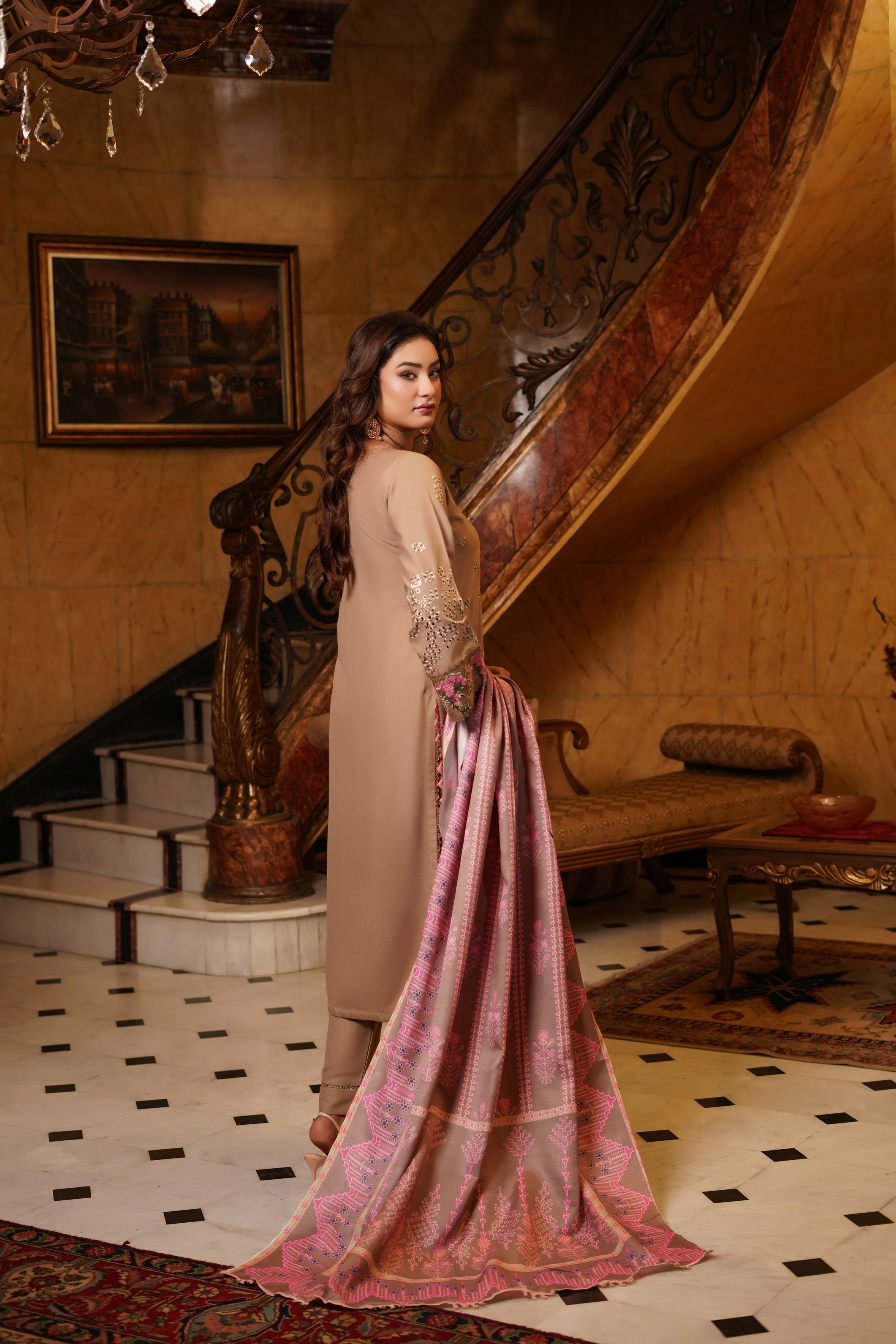 Munira Festive Dhanak 3 Piece Suit MUN677