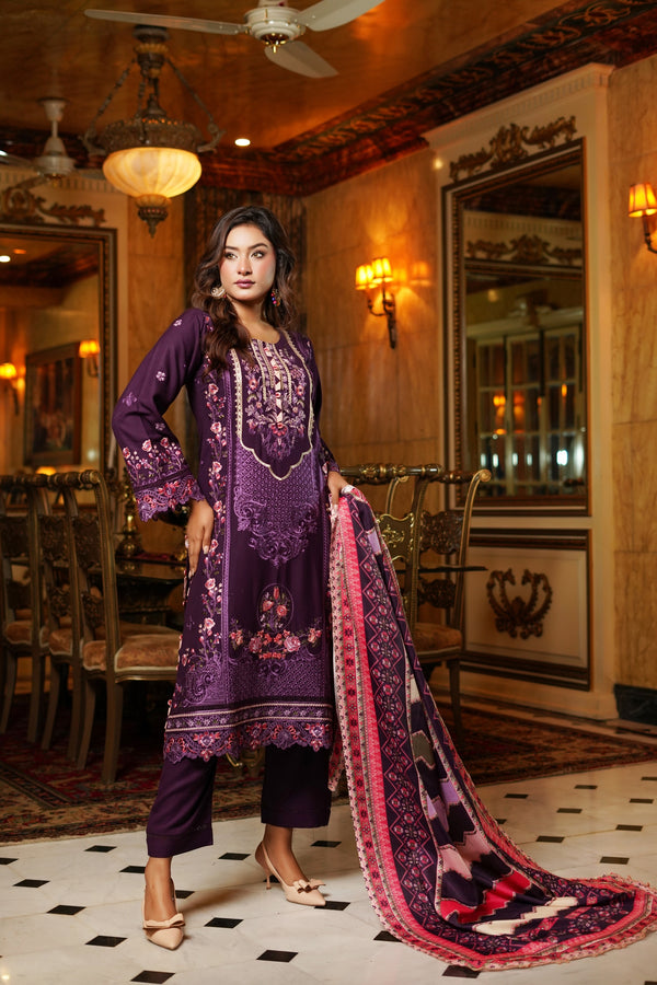 Munira Festive Dhanak 3 Piece Suit MUN679