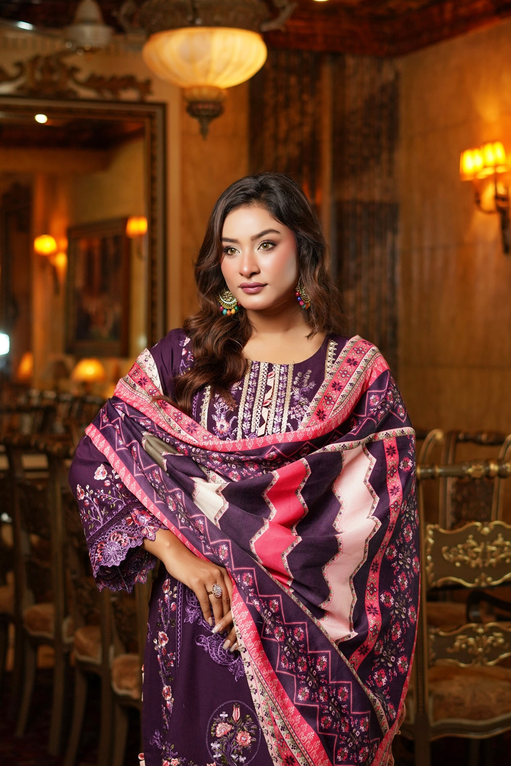 Munira Festive Dhanak 3 Piece Suit MUN679