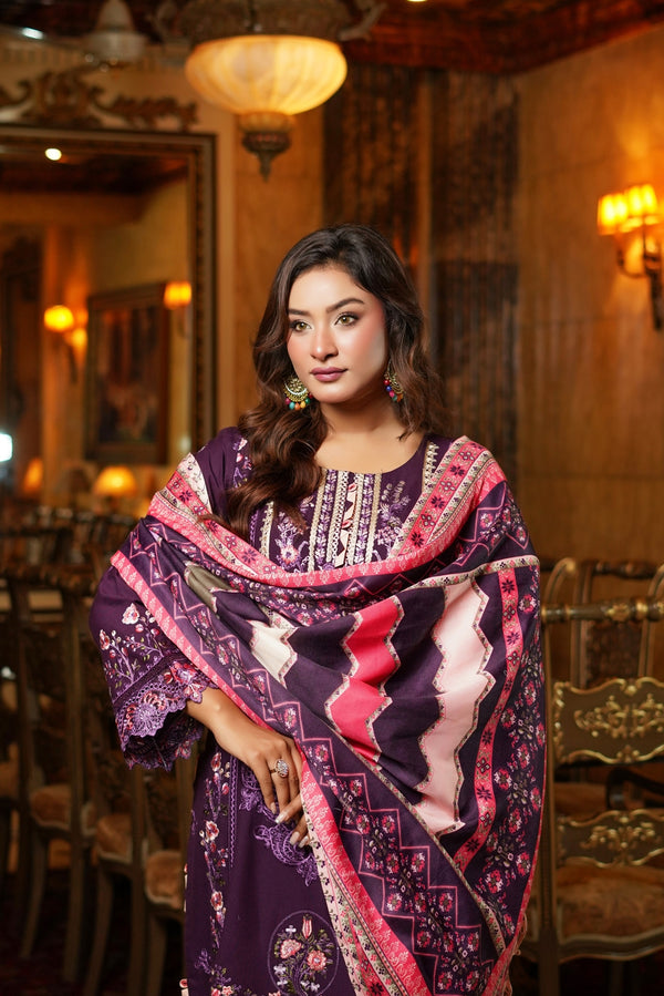 Munira Festive Dhanak 3 Piece Suit MUN679