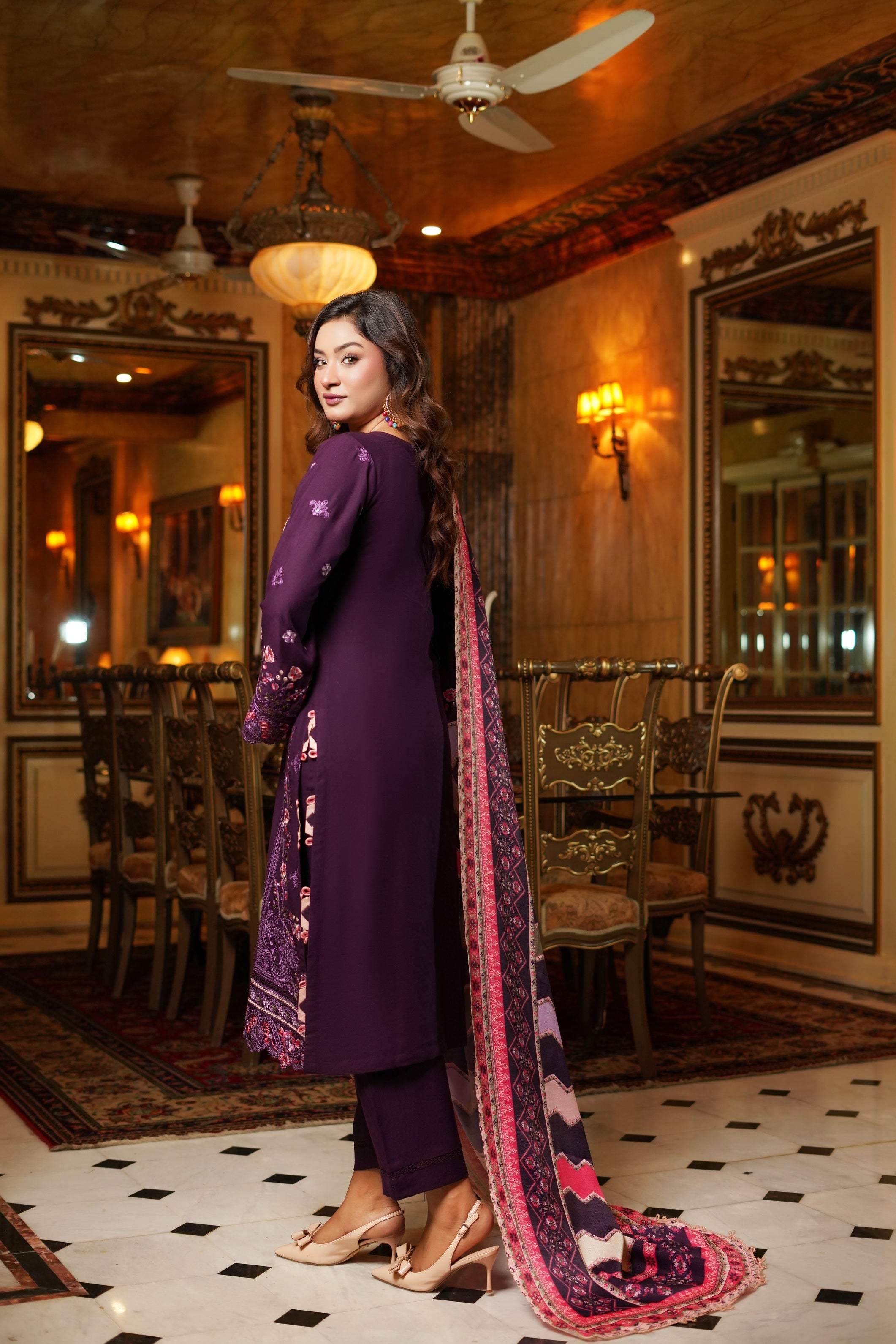 Munira Festive Dhanak 3 Piece Suit MUN679