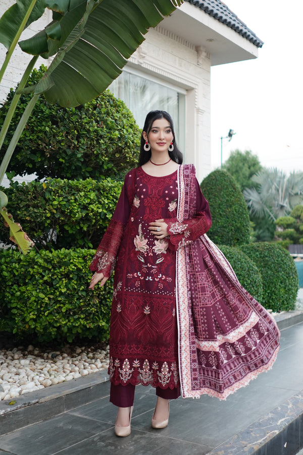 Munira Festive Dhanak 3 Piece Suit MUN706