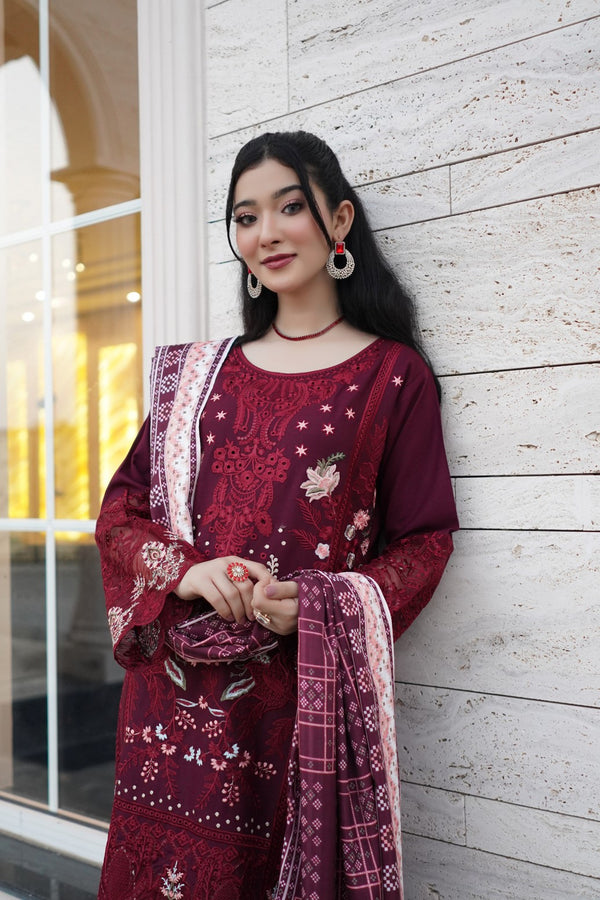 Munira Festive Dhanak 3 Piece Suit MUN706