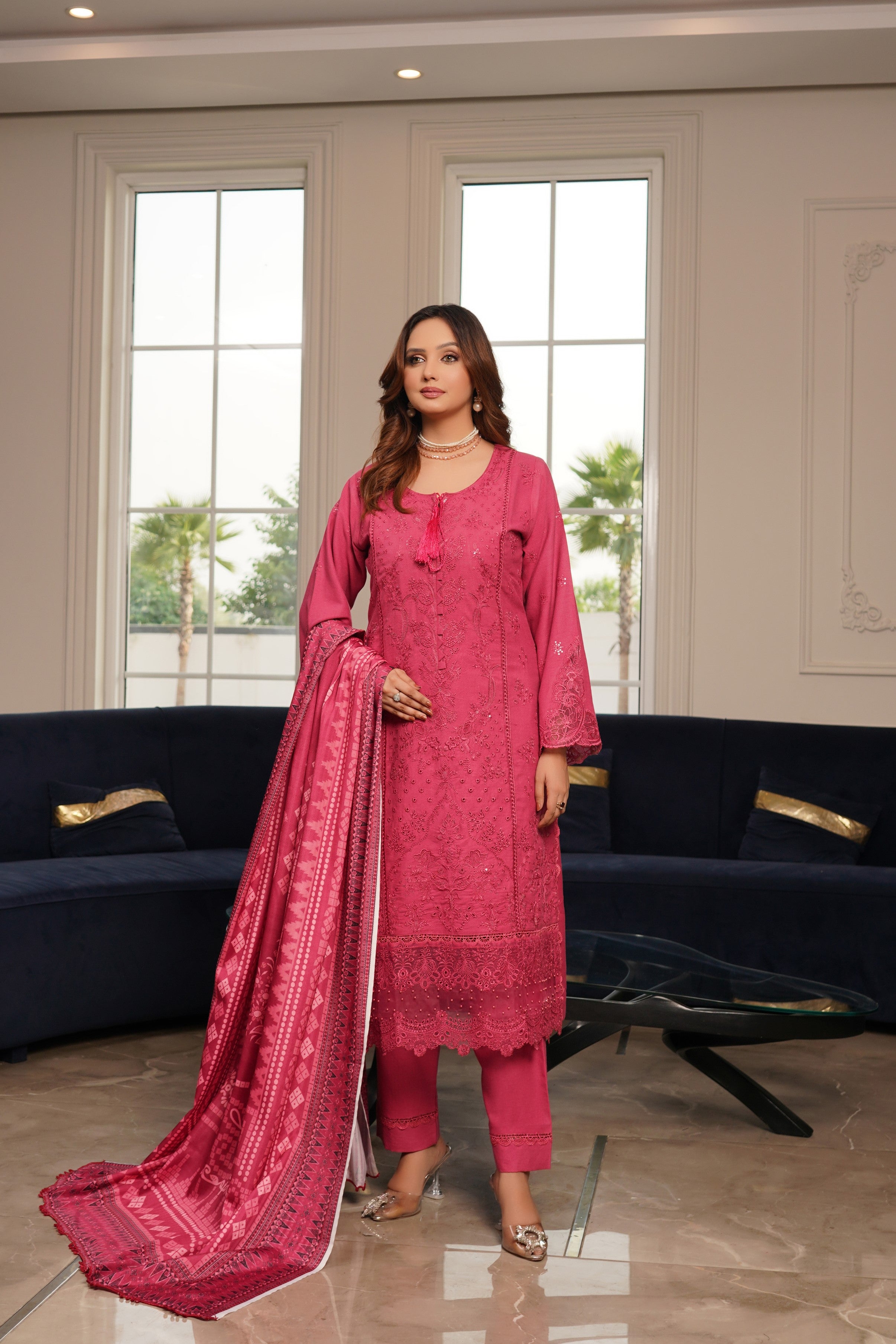 Munira Festive Dhanak 3 Piece Suit MUN708