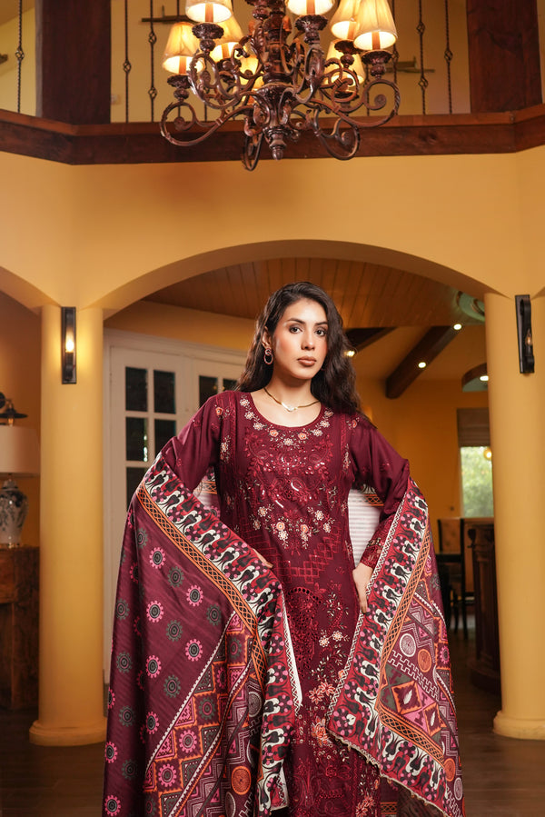 Munira Festive Dhanak 3 Piece Suit MUN698