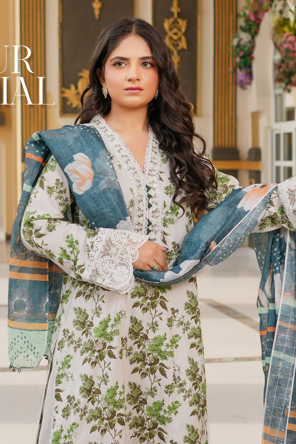Munira Embroidered Lawn 3 Piece Suit MUN650