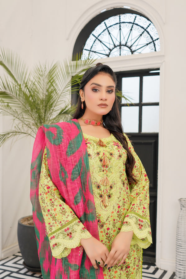 Munira Embroidered Lawn 3 Piece Suit MUN731