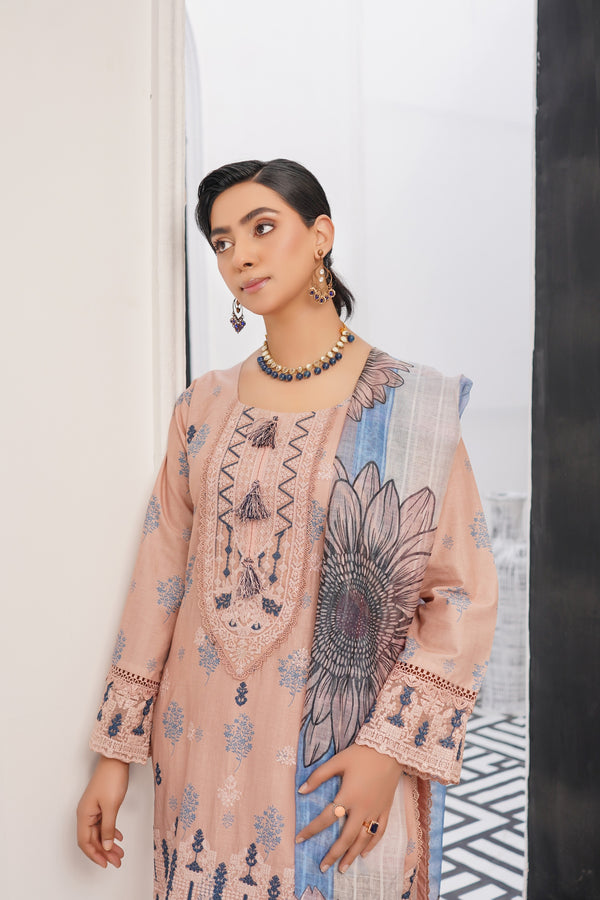 Munira Embroidered Lawn 3 Piece Suit MUN732