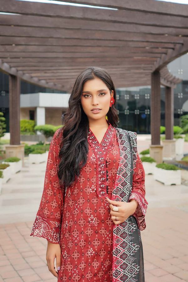 Munira Embroidered Lawn 3 Piece Suit MUN661