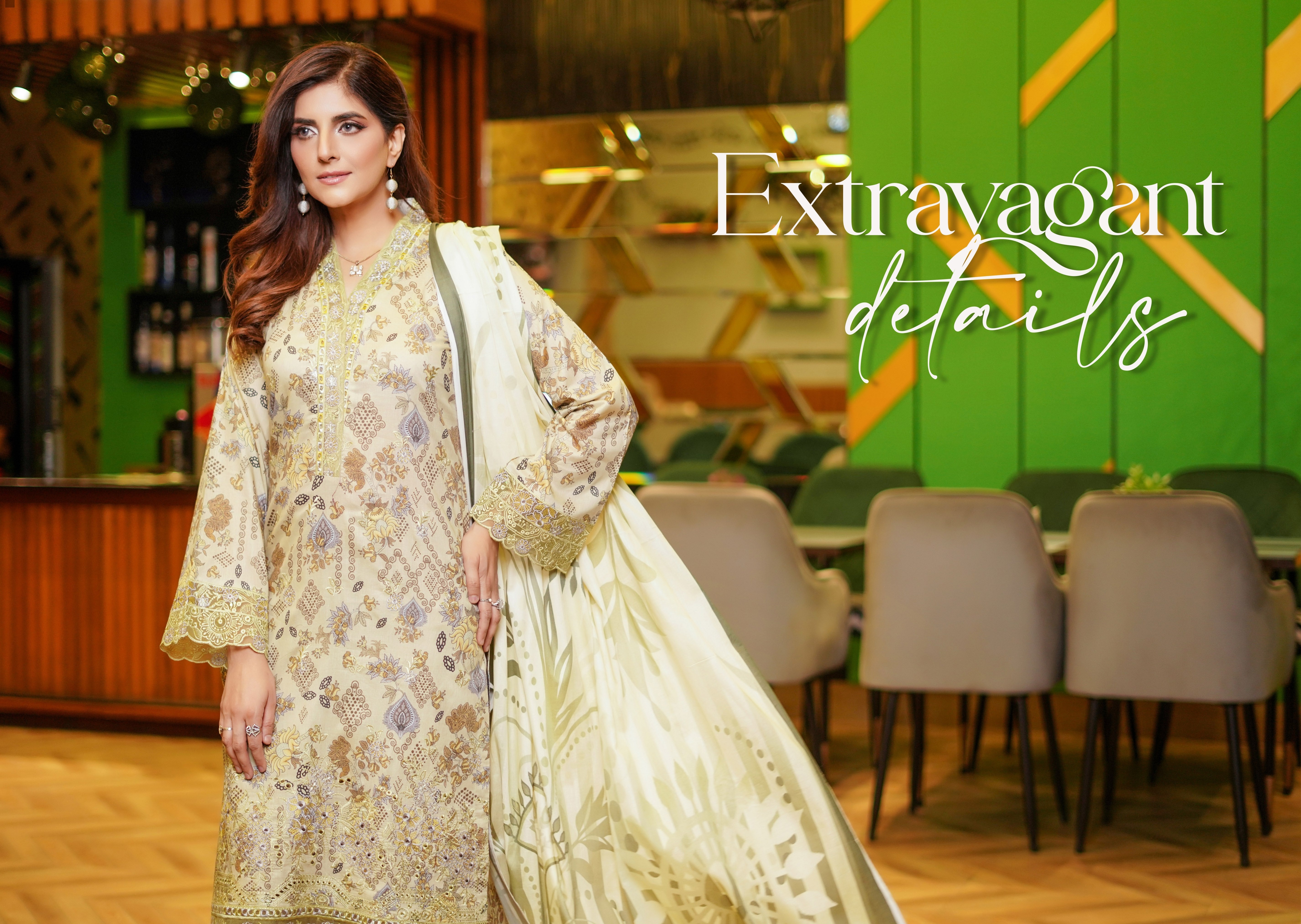 Munira Embroidered Lawn 3 Piece Suit MUN648