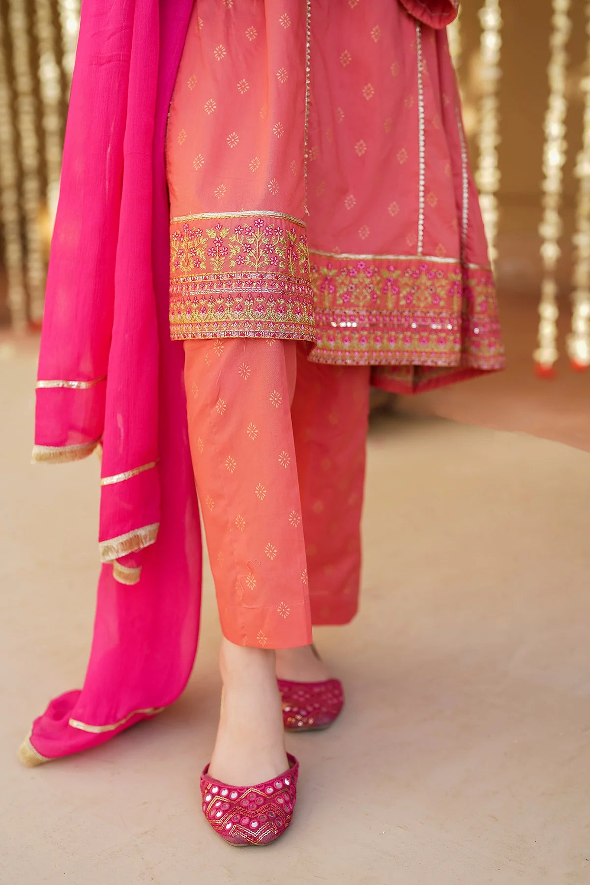 Ziva Embroidered Lawn Girls 3 Piece Dress ZIV07