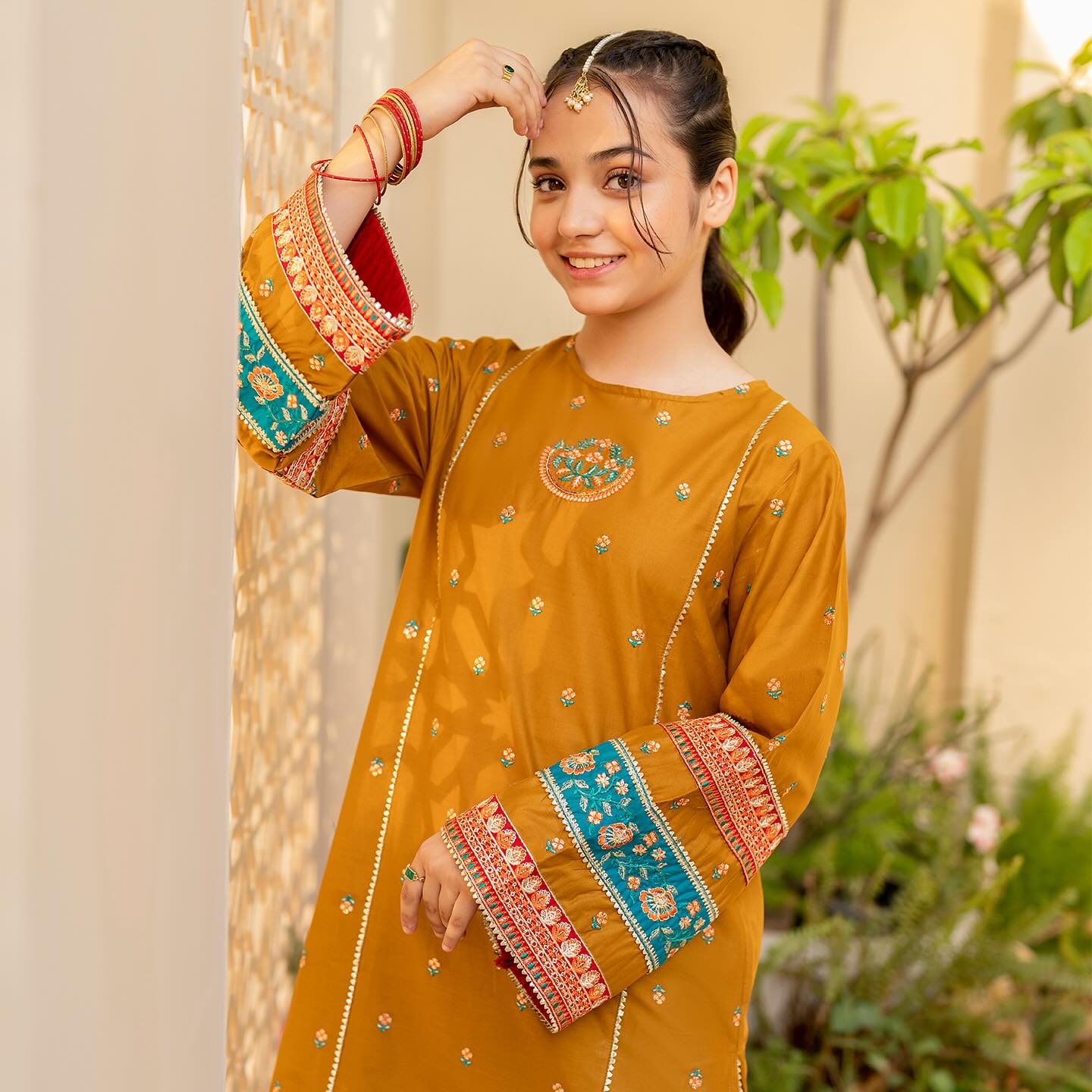 Ziva Embroidered Lawn Girls 3 Piece Suit ZIV05