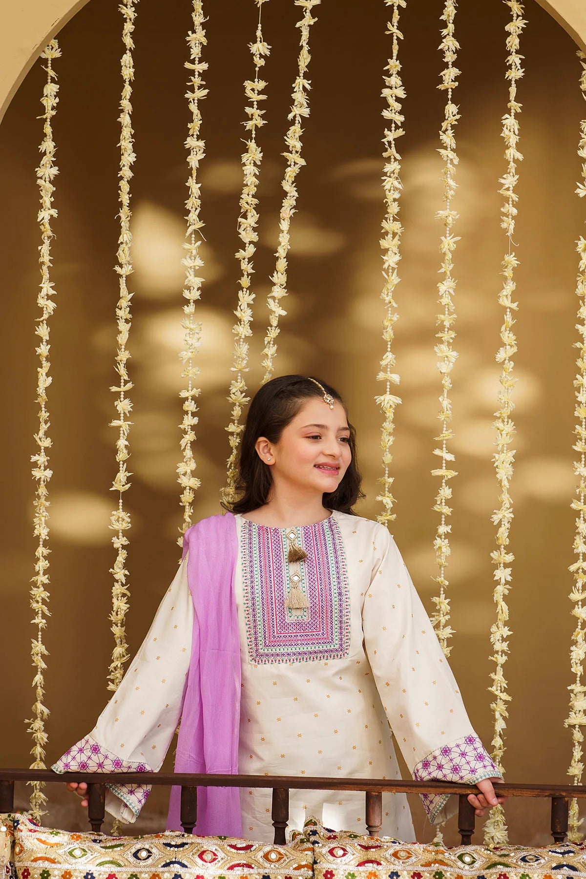 Ziva Embroidered Lawn Girls 3 Piece Suit ZIV08