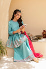 Ziva Embroidered Lawn Girls 3 Piece Peplum Dress ZIV01