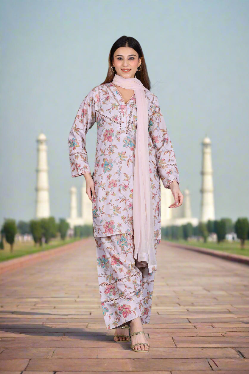 Pezaro Cotton Silk Farshi Shalwar Suit PEZ148