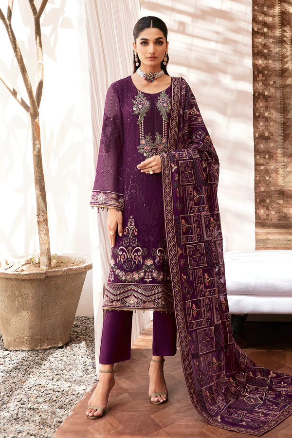 Ramsha Embroidered Chiffon Wedding Wear RAM08