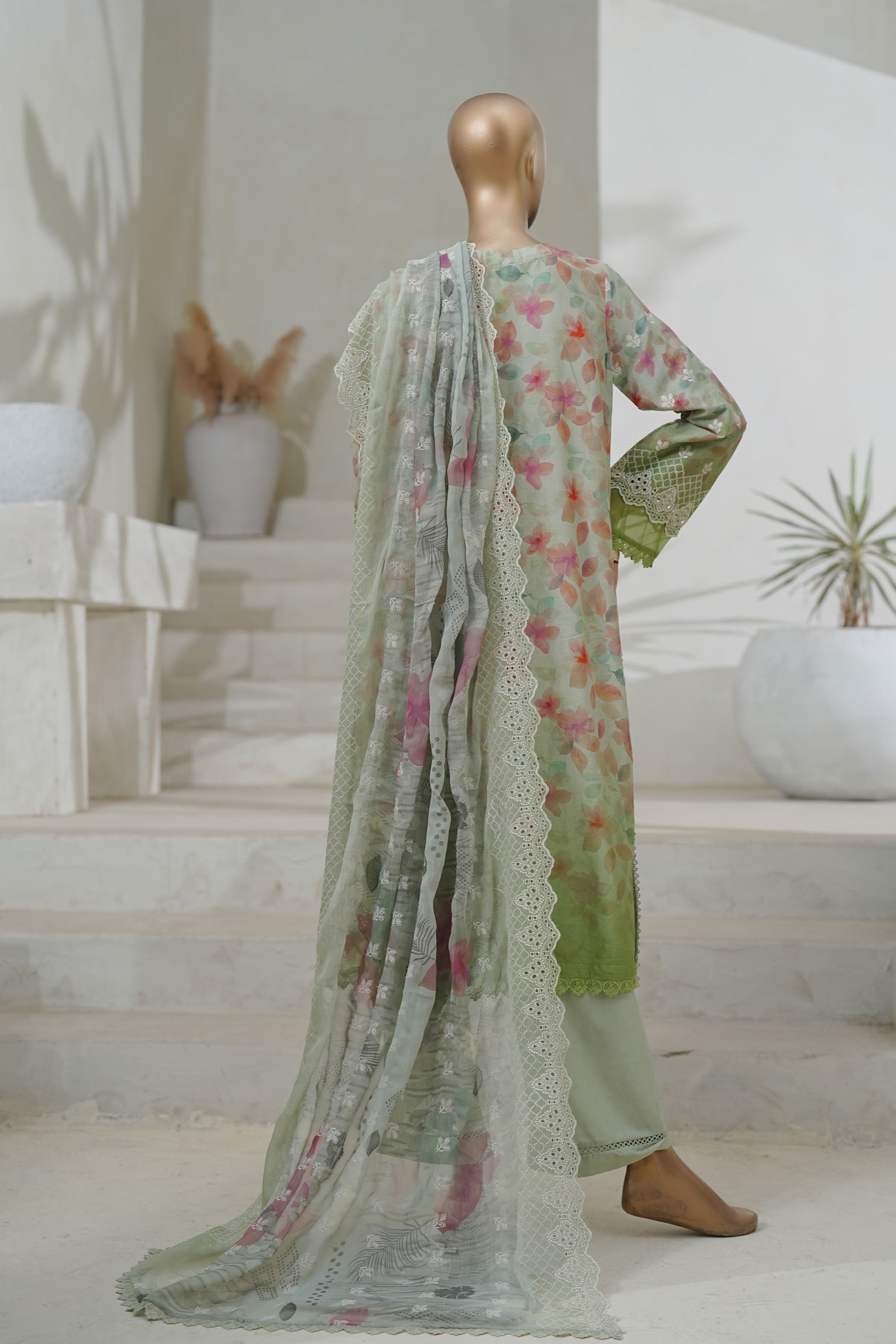 Sada Bahar Chikankari Lawn 3 Piece Suit SBA212