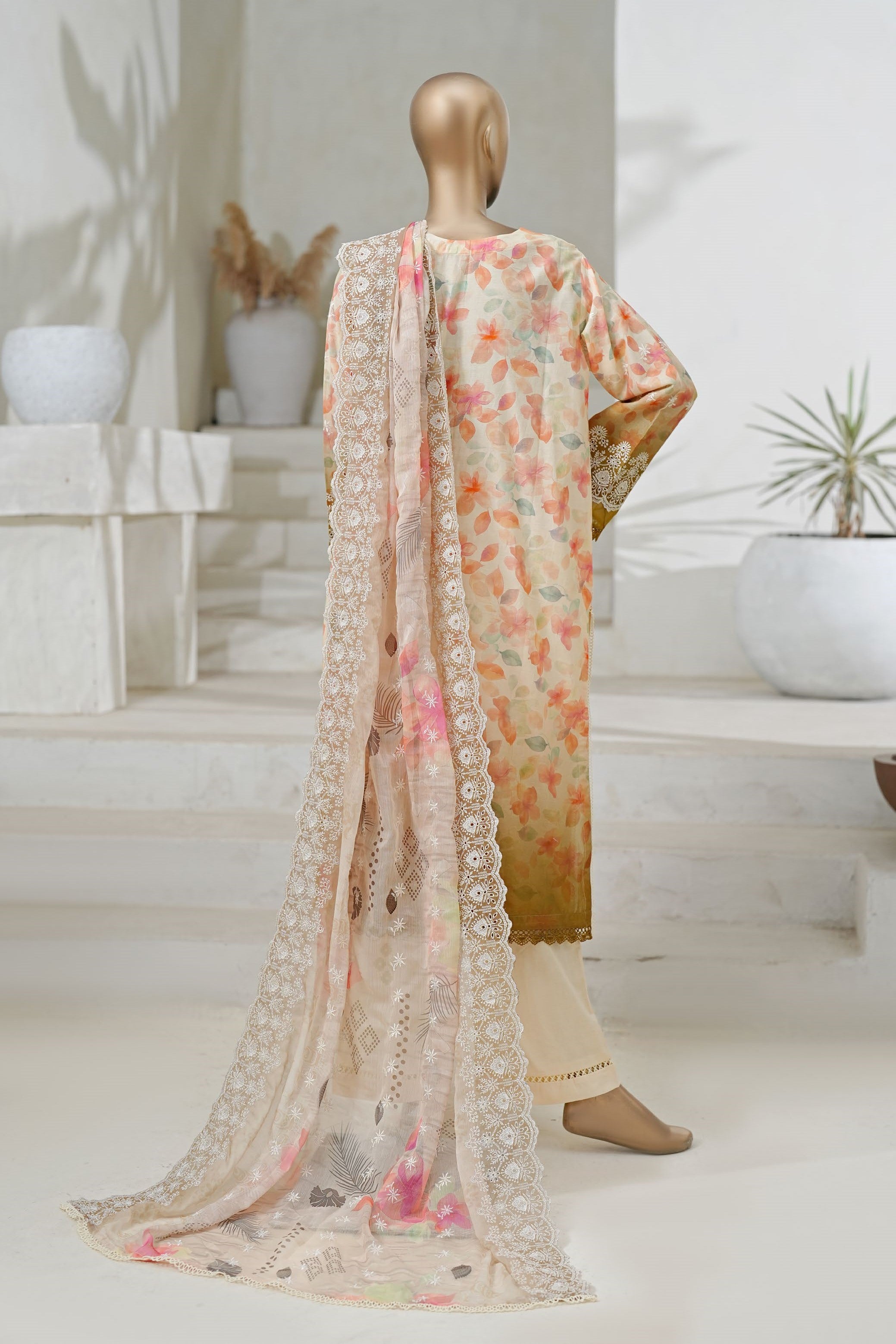 Sada Bahar Chikankari Lawn 3 Piece Suit SBA213