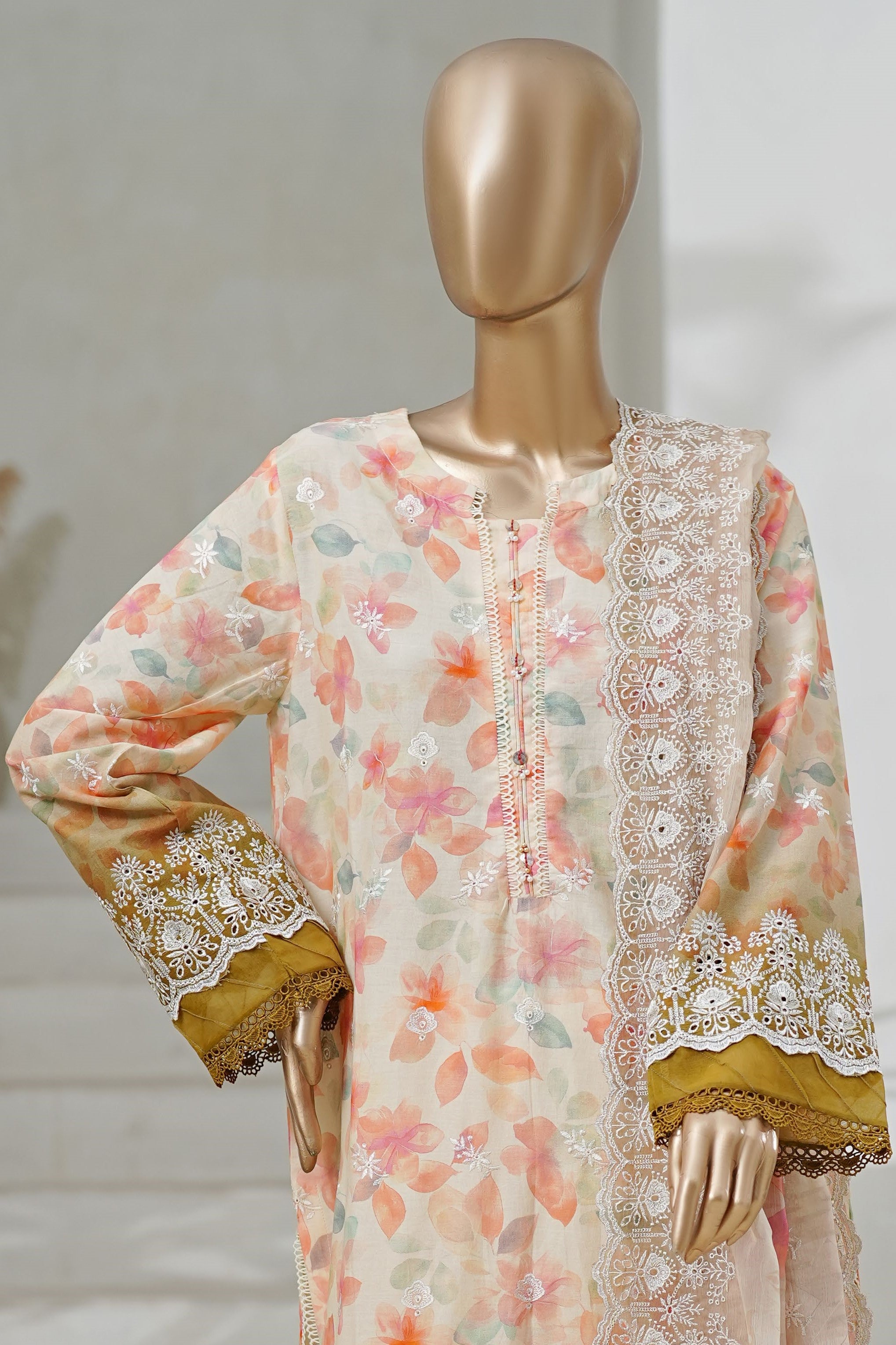 Sada Bahar Chikankari Lawn 3 Piece Suit SBA213